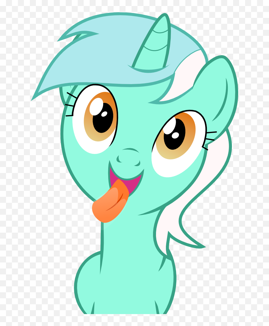 Lyra Licking The Screen My Little Pony Friendship Is Emoji,Lick Clipart