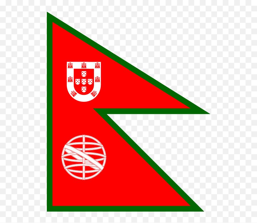 Download Hd Ocportugal - Flag Of Nepal And Portugal Emoji,Nepal Flag Png