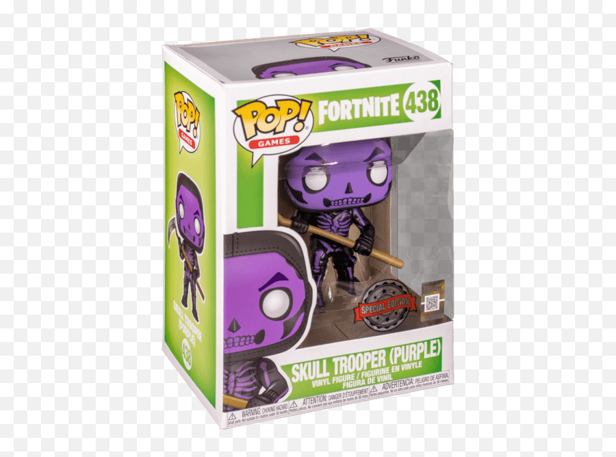 Funko Pop Games Fortnite Skull Trooper Purple - Sammelfigur Mehrfarbig Emoji,Purple Skull Trooper Png