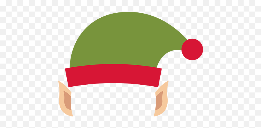 Elf Hat With Ears Clipart - Clipart Elf Ears Png Emoji,Ears Clipart