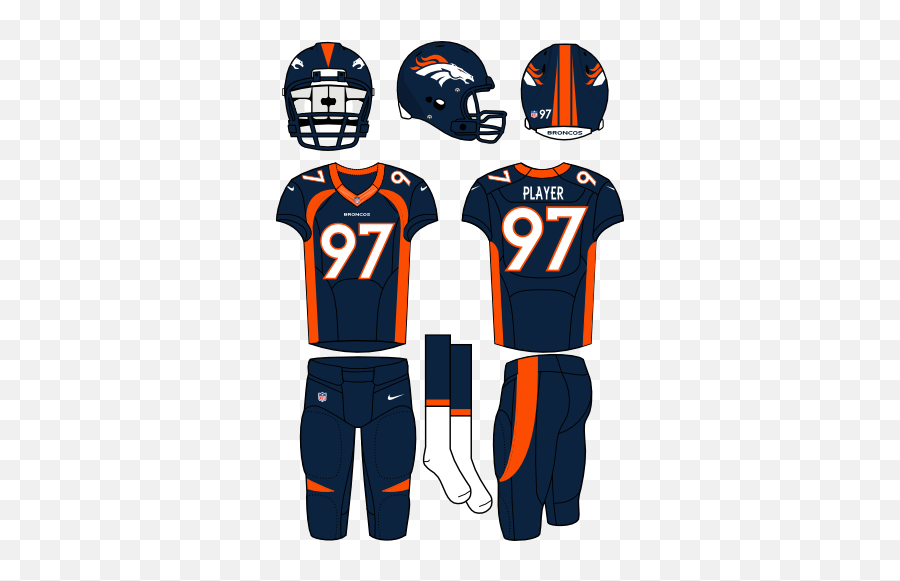 Denver Broncos Alternate Uniform - National Football League Denver Broncos Alternate Jersey Emoji,Denver Broncos Logo