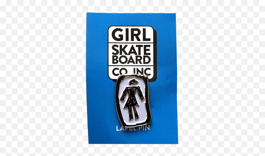 Girl Og Sketchy Enamel Lapel Pin - Sticker Emoji,Girl Skate Logos