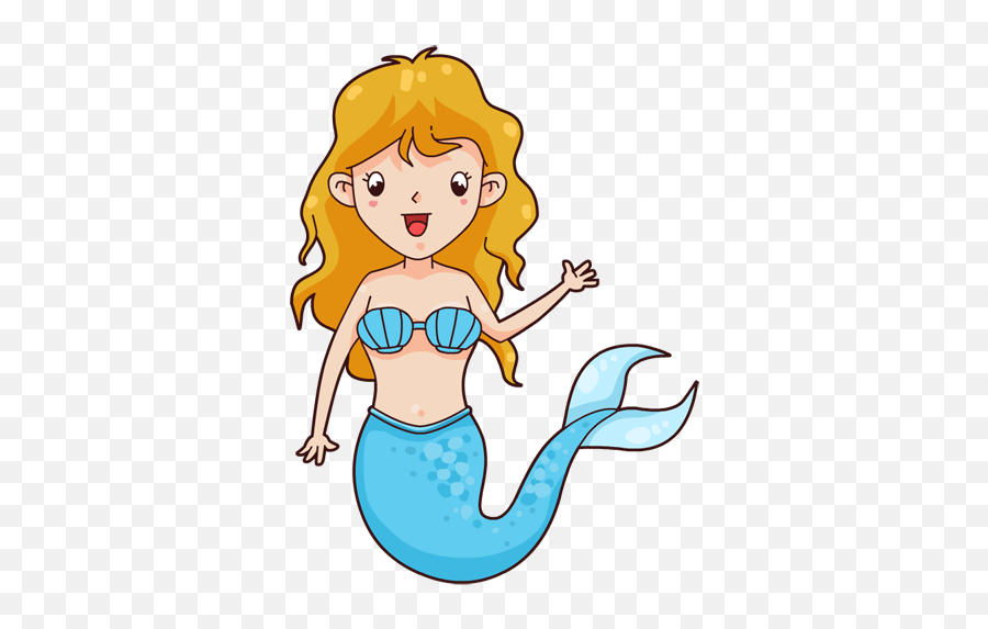 Mermaid Free To Use Clip Art 3 - Clipart Mermaid Cartoon Png Emoji,Free Mermaid Clipart
