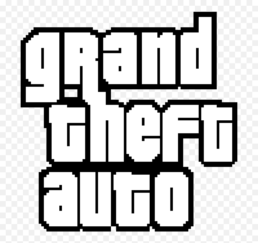 Itu0027s Not Much But I Made The Gta Logo In Pixelart Rockstar - Grand Theft Auto Emoji,Gta Logo