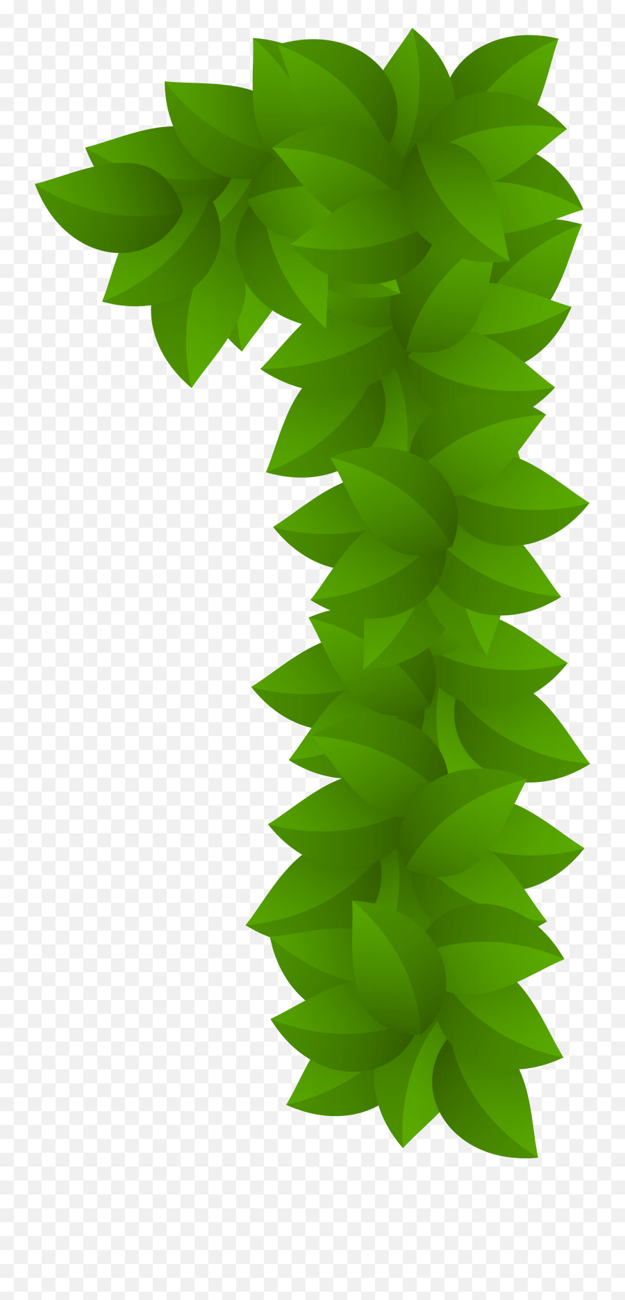 Leaf Number One Green Png Clip Art - Green Leaf Number 1 Png Emoji,One Clipart