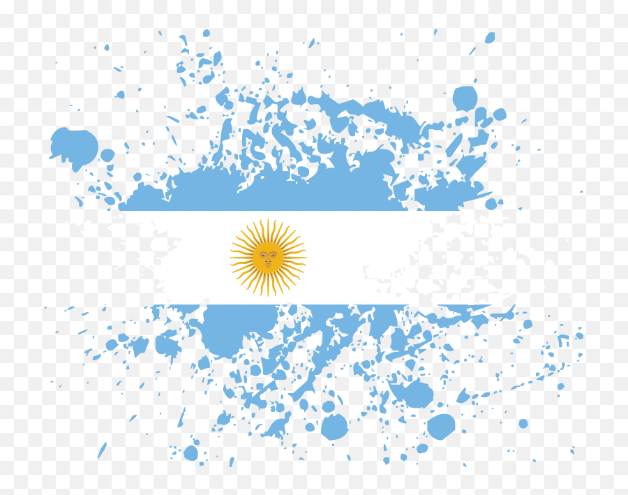 Argentina Flag Paint Splatter Flag Painting Argentine - Bandera De Cuba Logo Emoji,Paint Splatter Clipart