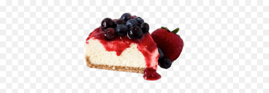 Piece Of Cheesecake With Berries - Cheesecake Png Emoji,Cheesecake Png