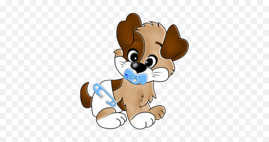 Cute Dog Cartoon Clipart - Baby Dog Clipart Emoji,Cute Dog Clipart