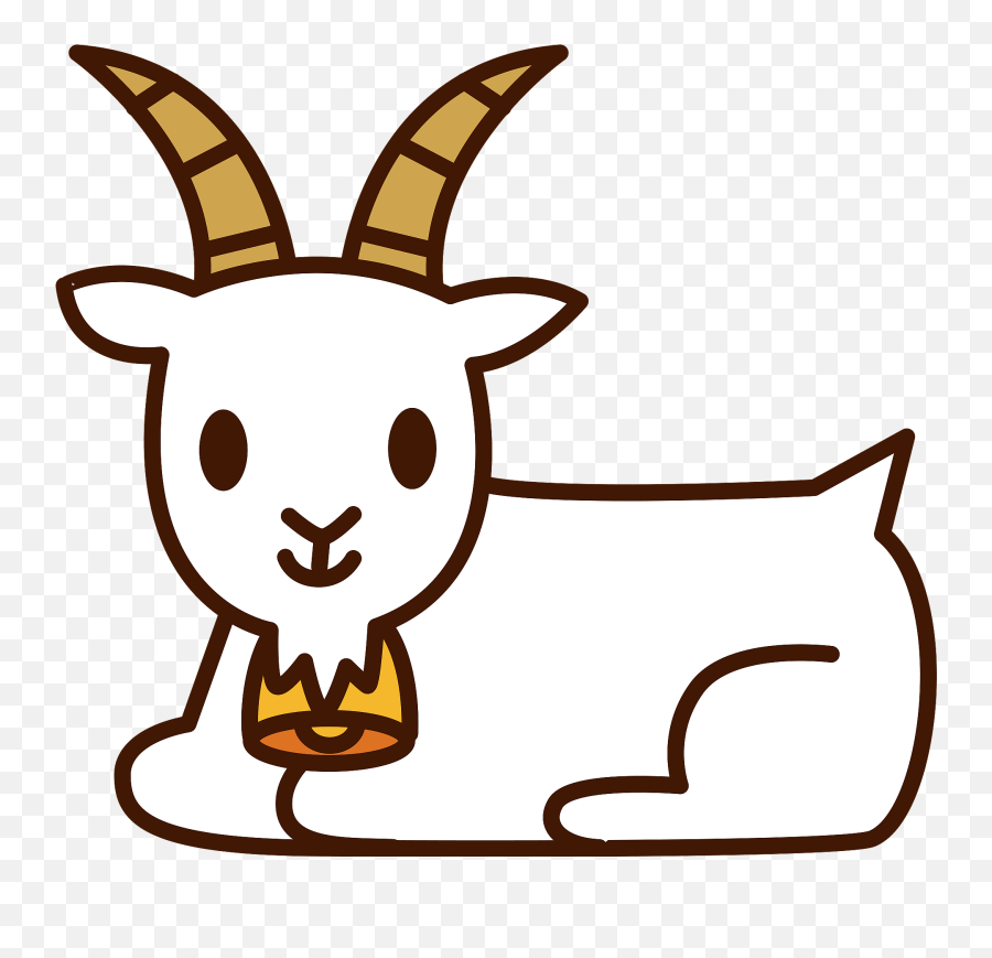 Goat Clipart - Goat Horn Clipart Transparent Background Emoji,Goat Clipart