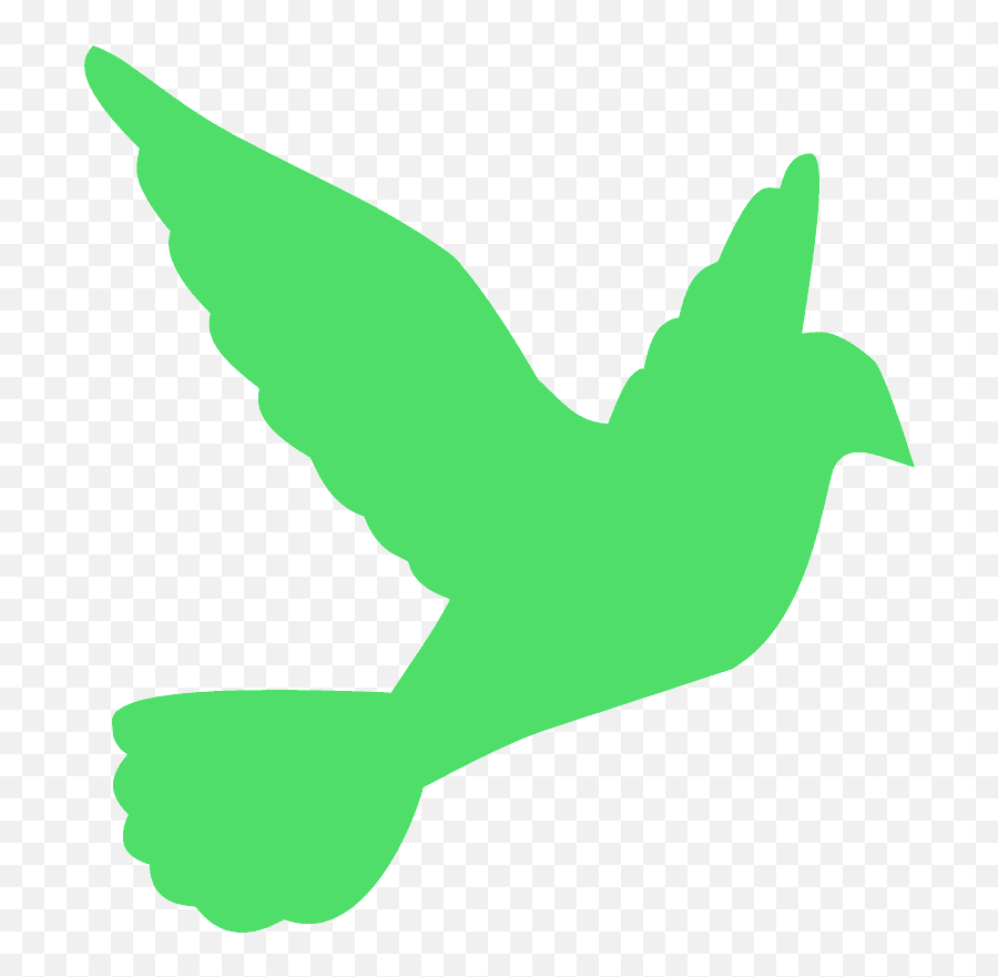Flying White Dove Silhouette - Free Vector Silhouettes Passerine Emoji,White Dove Png