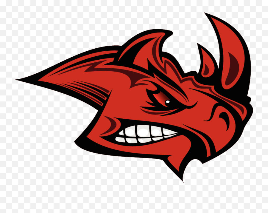 Fantasy Football Rhino Logo Transparent Cartoon - Jingfm Red Rhino Logo Png Emoji,Fantasy Football Logos