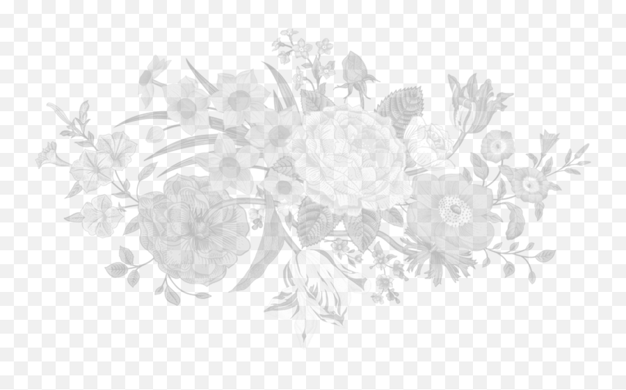 Download Hd White Wedding Flowers Png - Decorative Emoji,Wedding Flowers Clipart