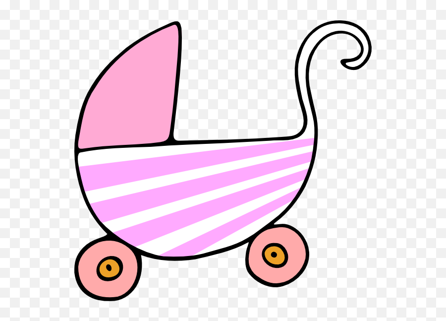 Baby Pink Stroller Clip Art At Clker Emoji,Baby Carriage Clipart