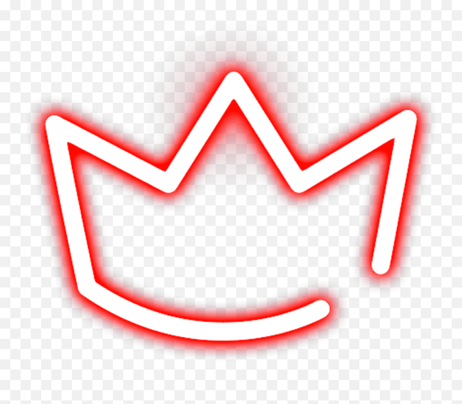 Neon King Crown Aesthetic Sticker By Emoji,King Crown Transparent