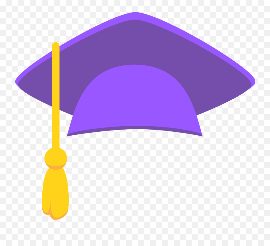 Purple Graduation Cap Clipart - Purple Graduation Cap Clipart Emoji,Graduation Cap Clipart