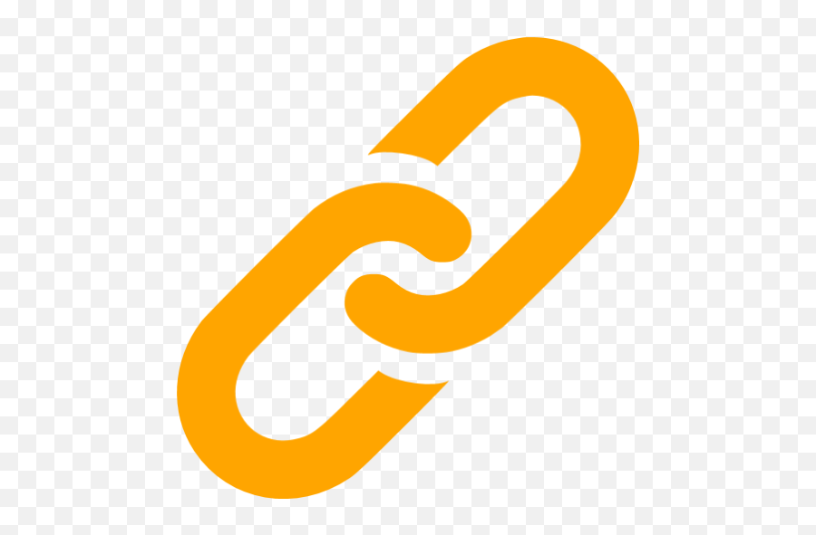 Orange Link Icon - Free Orange Link Icons Emoji,Chain Link Clipart