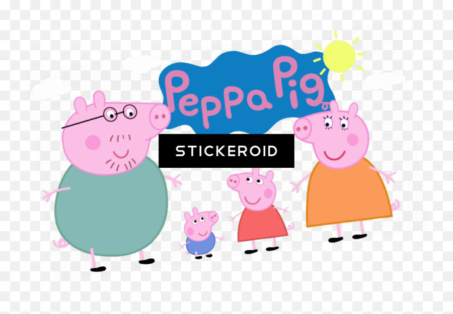 Peppa Pig - Peppa Pig Gif Animated Clipart Png Download Familia Peppa Pig Gif Emoji,Peppa Pig Clipart
