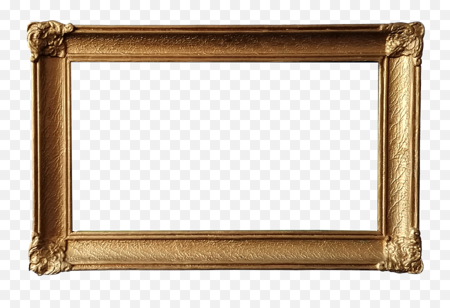 Gold Picture Frame Transparent - Solid Emoji,Frame Transparent