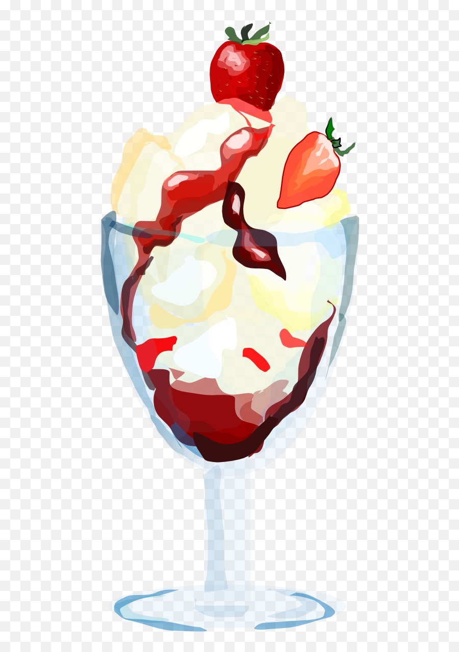 Free Ice Cream Sundae Clipart Download - Wine Glass Emoji,Ice Cream Sundae Clipart