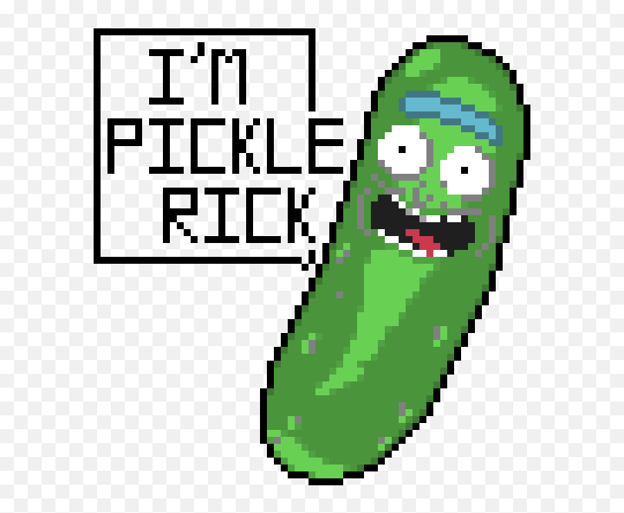 Pickle Rick Pixel Art Transparent Png - Pixel Art Rick Y Morty Emoji,Pickle Rick Png