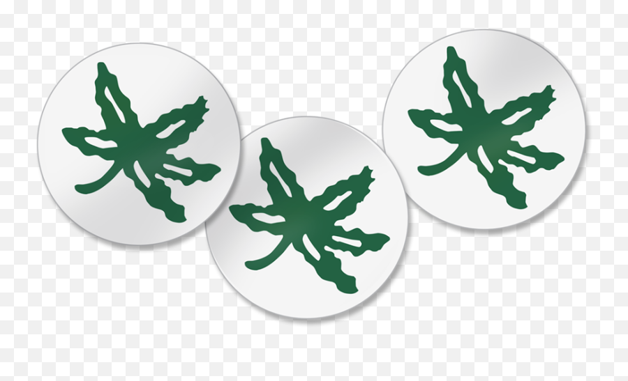 Ohio State Buckeye Stickers - Cannabis Sativa Emoji,Ohio State Buckeyes Logo
