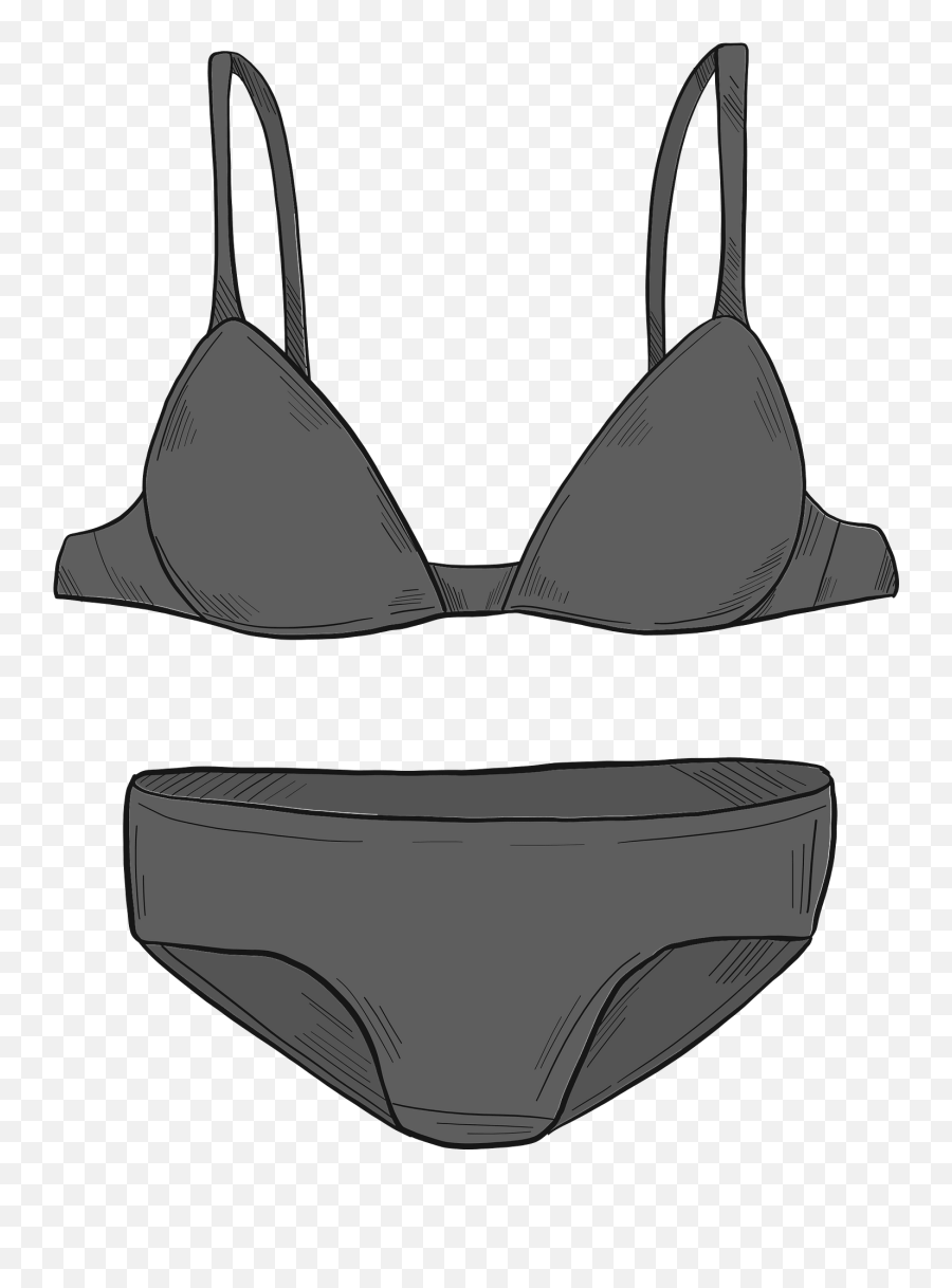 Underwear Clipart - Bra And Underwear Clipart Transparent Emoji,Underwear Clipart