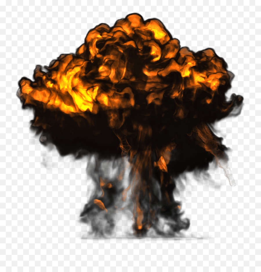 Big Explosion With Dark Smoke Png Image - Frame By Frame Explosion Png Emoji,Explosion Transparent Background