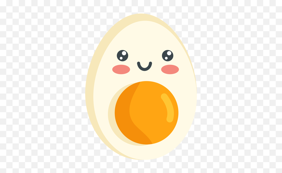 Kawaii Smiling Egg - Egg Kawaii Png Emoji,Egg Transparent