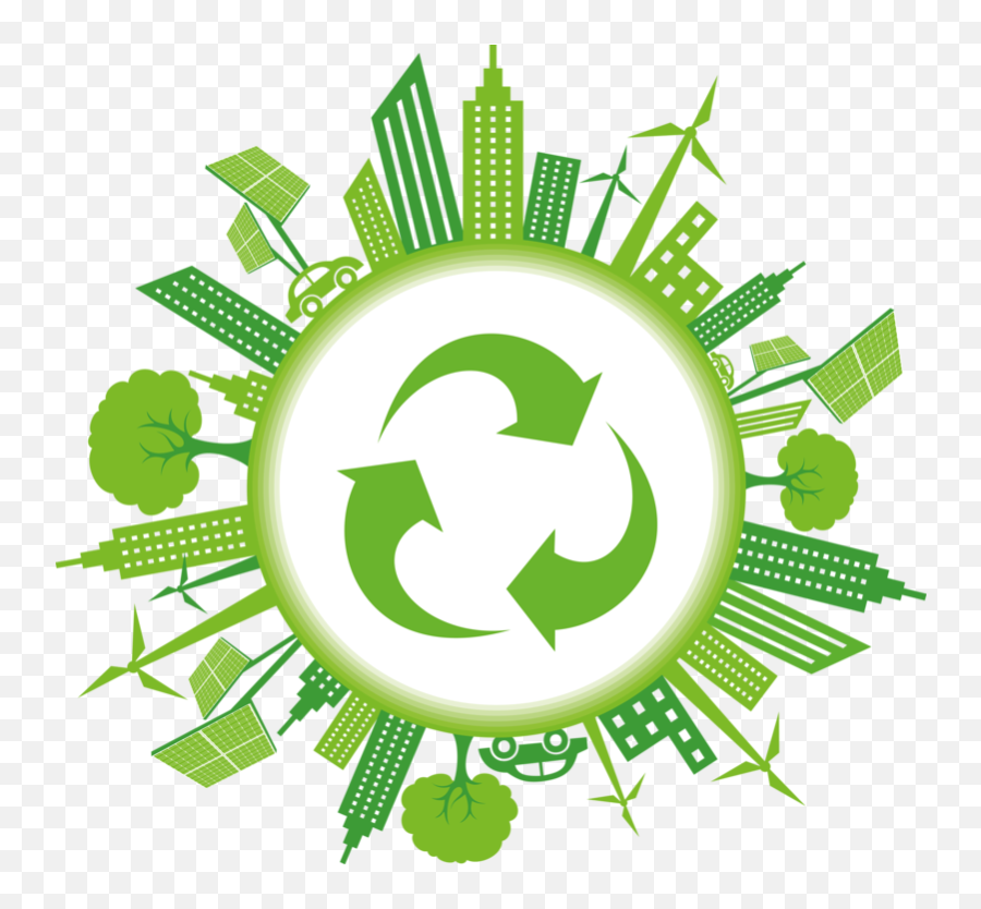 Download Building Recycling - Circular Economy Icon Free Emoji,Economy Clipart