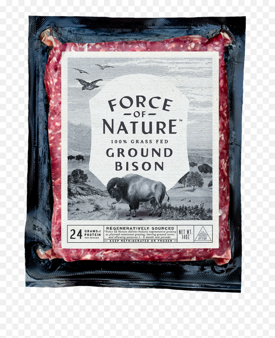 Grass - Force Of Nature Grass Fed Bison Tenderloin Emoji,Bison Png