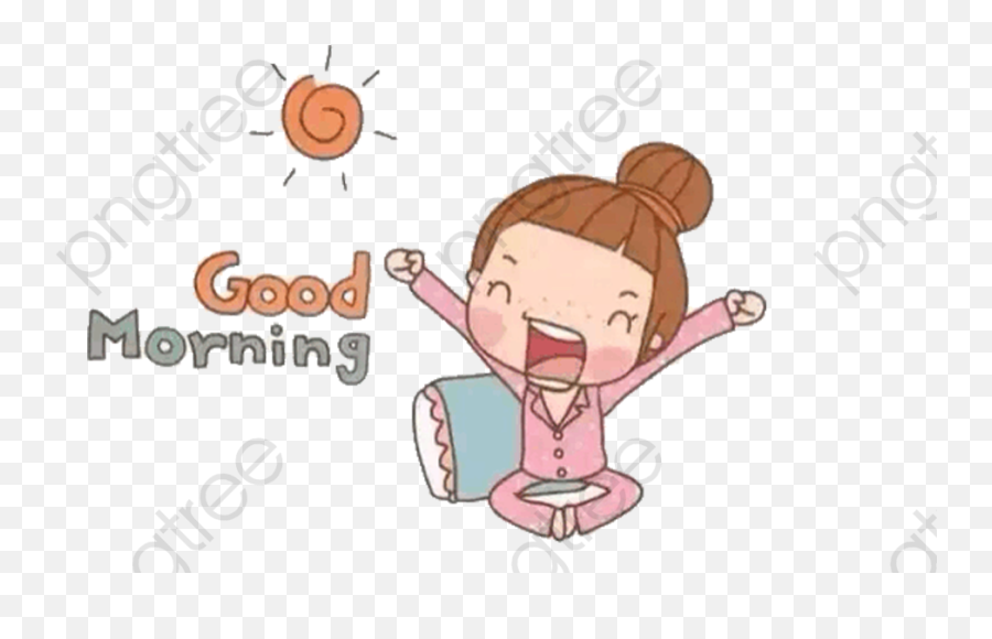 Pretty Good Morning Beautiful Girl Morn 346766 - Png Cute Whatsapp Good Morning Wishes Emoji,Good Clipart
