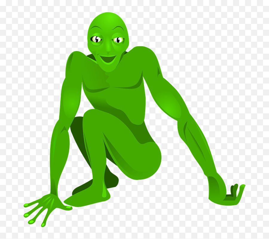 Mutant Martian Alien Monster Cosmic - Public Domain Free Clip Art Alien Emoji,Alien Transparent Background