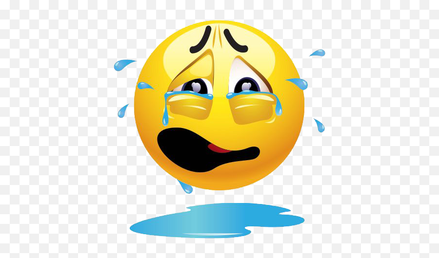 Crying Emoji Png File - Emoticon Che Piange Gif,Crying Emoji Transparent