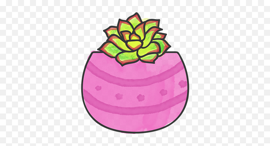 Succulent Identification Care Tips - Girly Emoji,Succulents Clipart