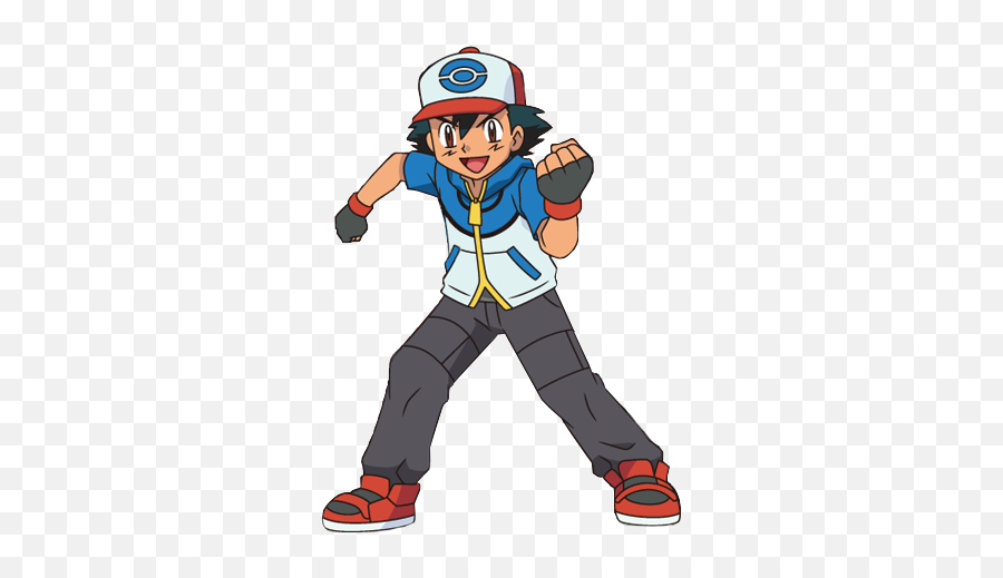 Ash Ketchum Bw - Pokemon Human Characters Names List Emoji,Ash Png