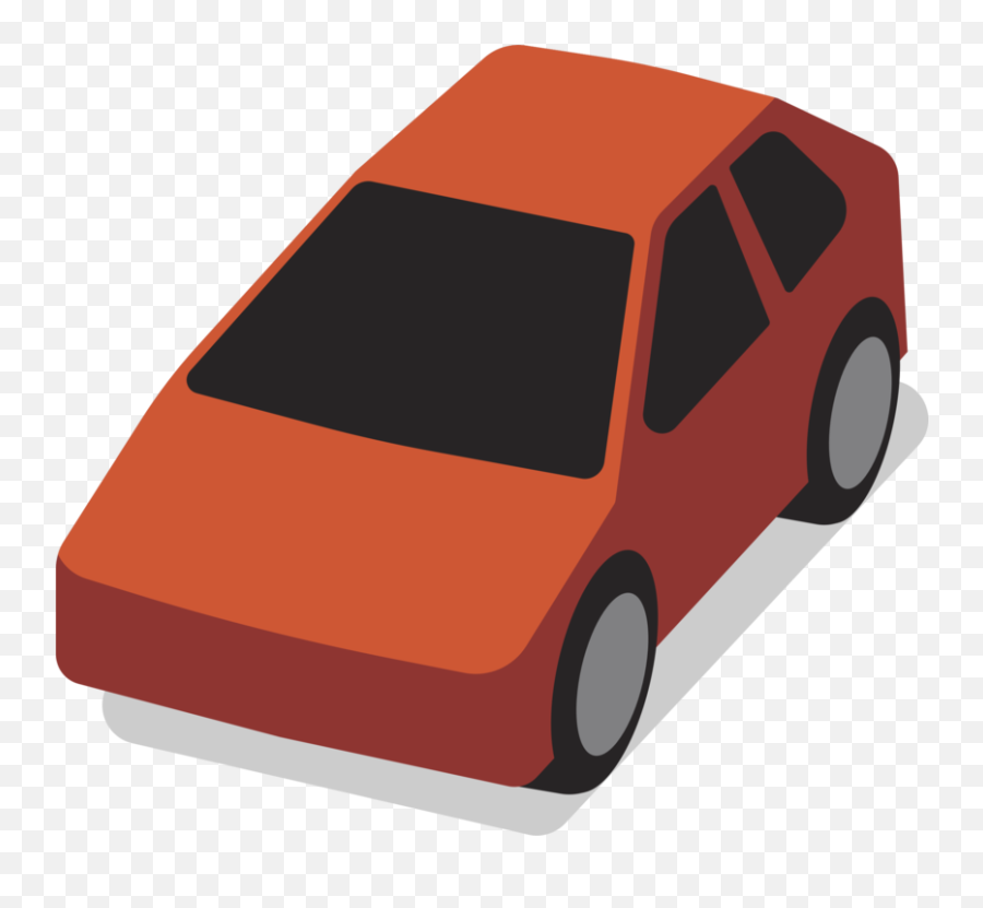 Angle Compact Car Car Png Clipart - 3d Clip Art Car Emoji,3 D Clipart