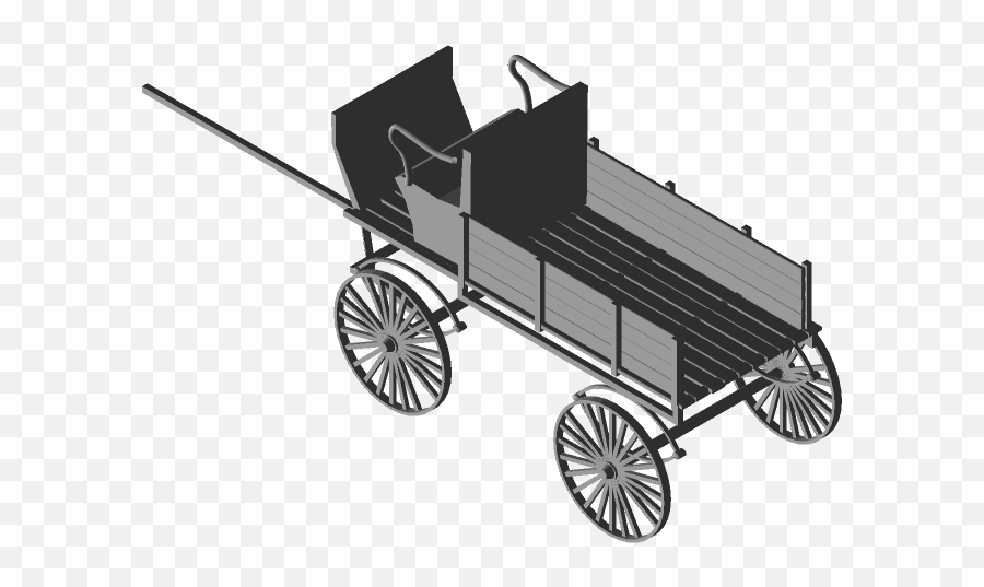 Old Horse Carriage 1 3d Cad Model Library Grabcad - Antique Emoji,Horse And Carriage Clipart