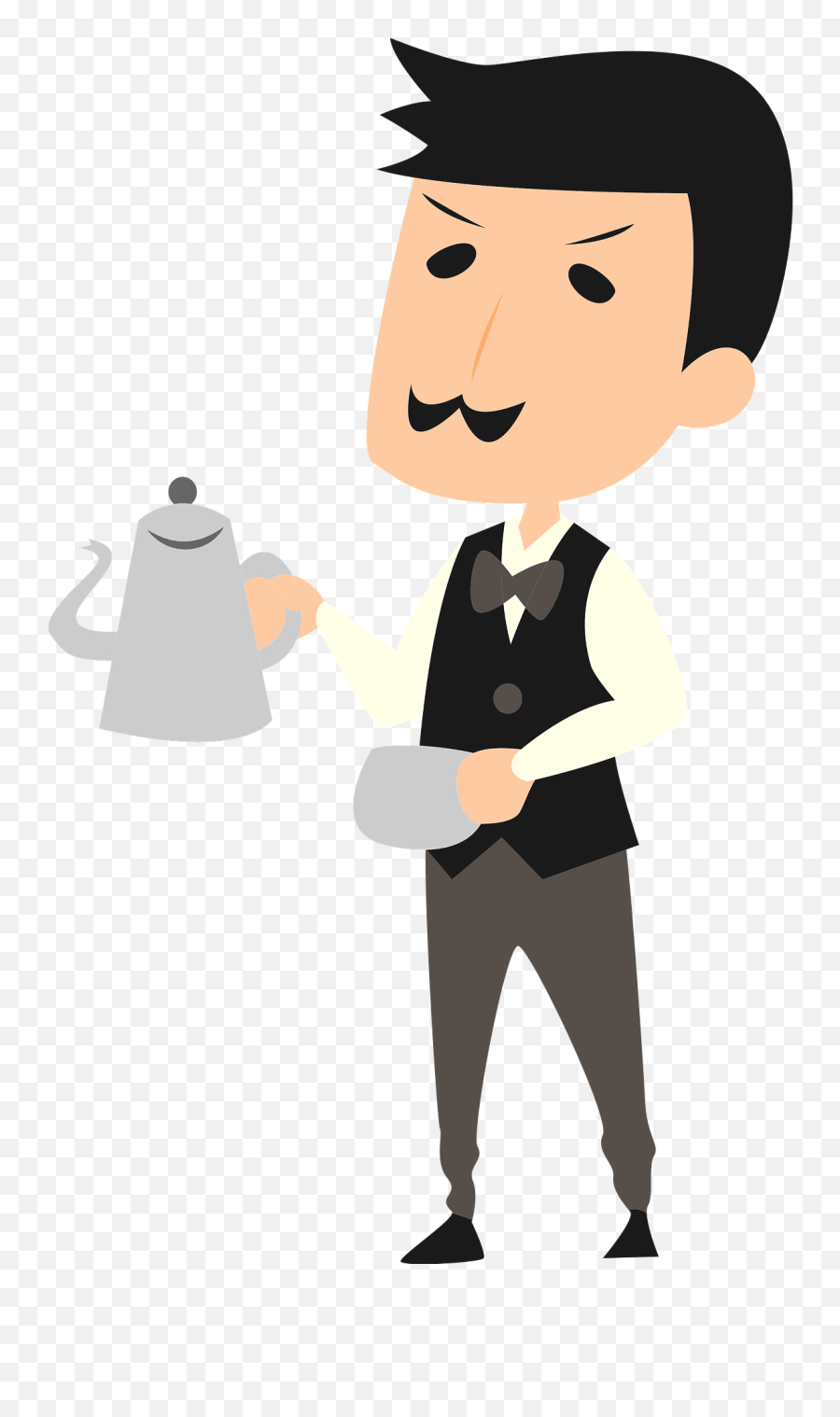 Cafe Manager Man Clipart - Restaurant Owner Illustration Png Emoji,Manager Clipart