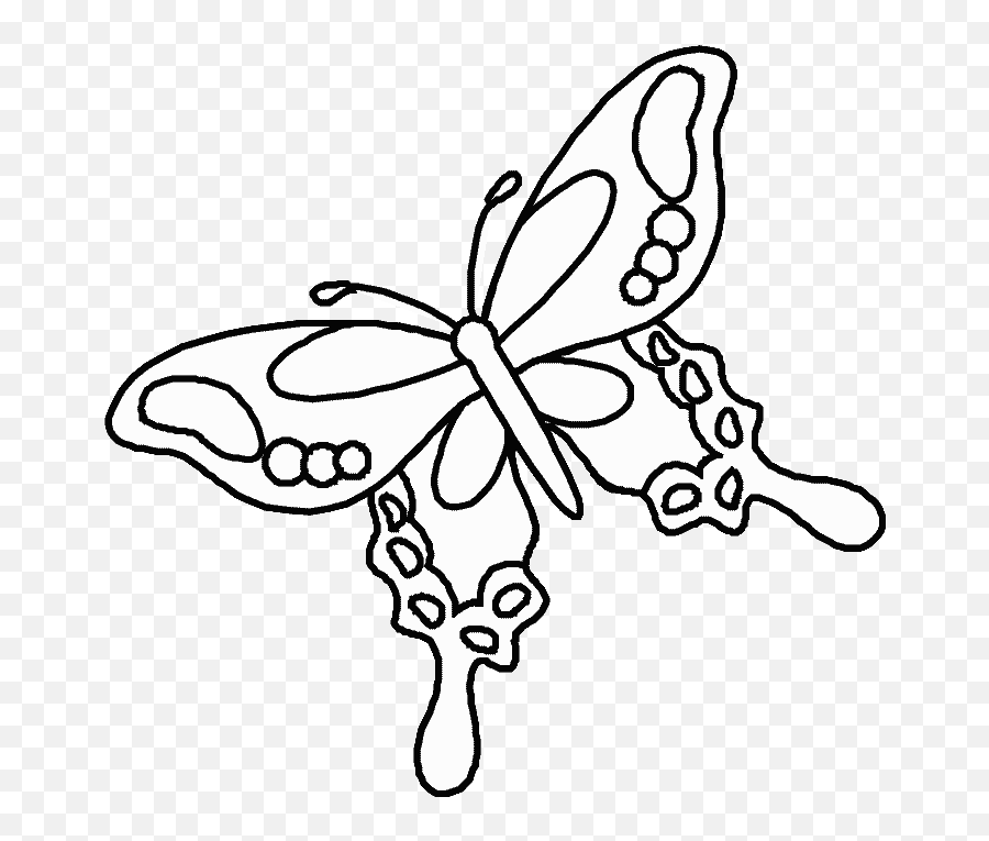 Free Cartoon Monarch Butterfly Download Free Clip Art Free - Desene Cu Fluturi De Colorat Emoji,Butterfly Clipart Black And White
