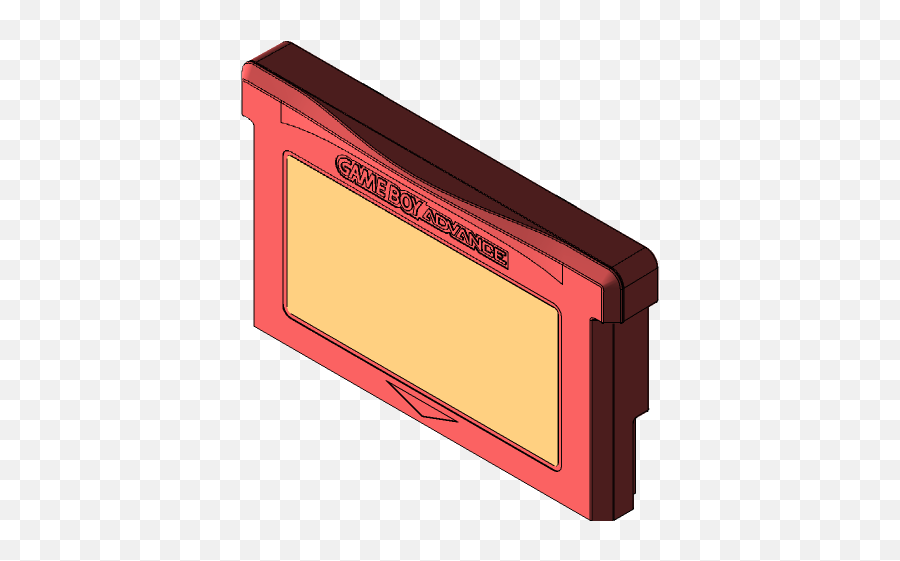 Gameboy Advance Cartridge 3d Cad Model Library Emoji,Gameboy Advance Png
