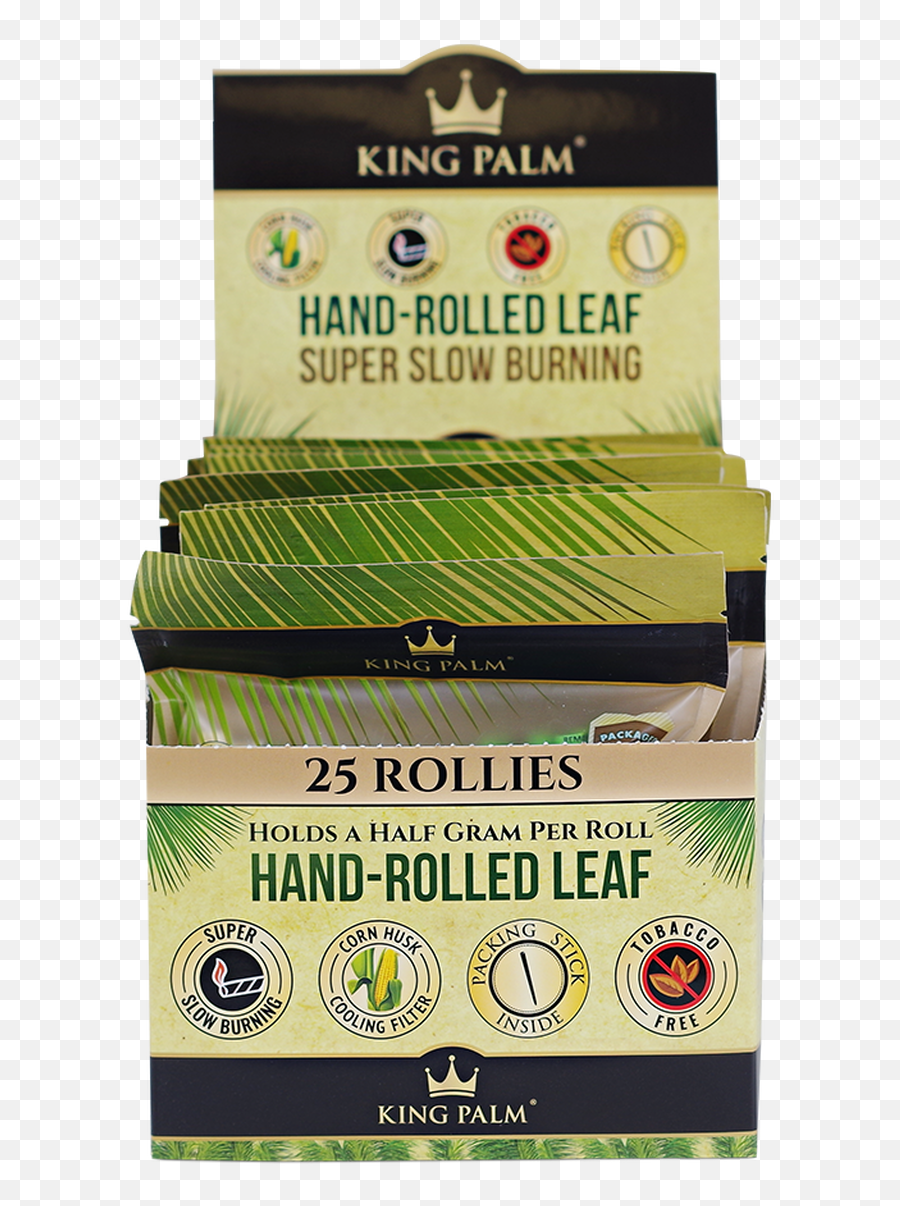 King Palm - 25pack Pouches Cone 8ct King Preroll Kp304 Emoji,Hand Palm Png