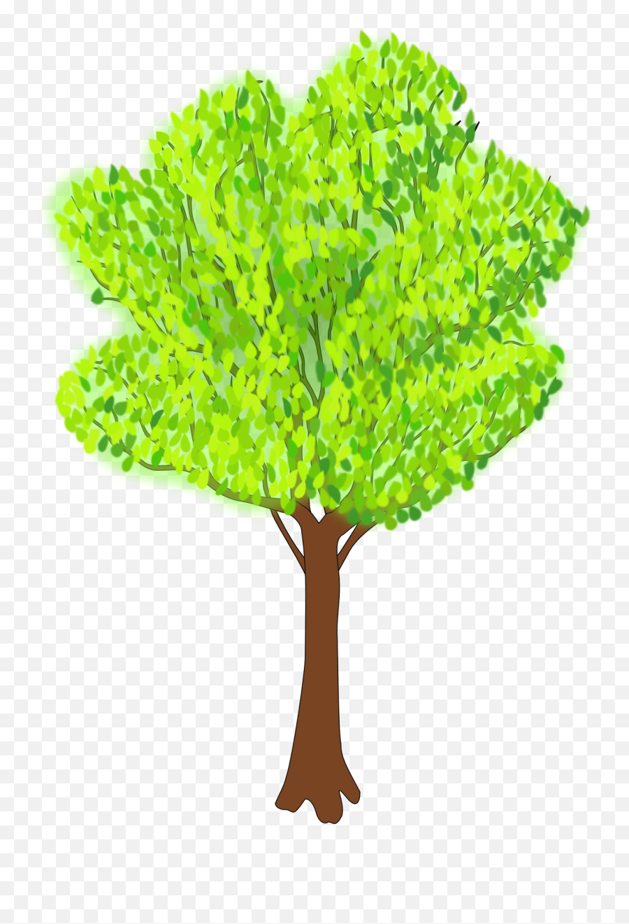 Green Foliage In Summer Clipart - Summer Tree Clip Art Emoji,Summer Clipart