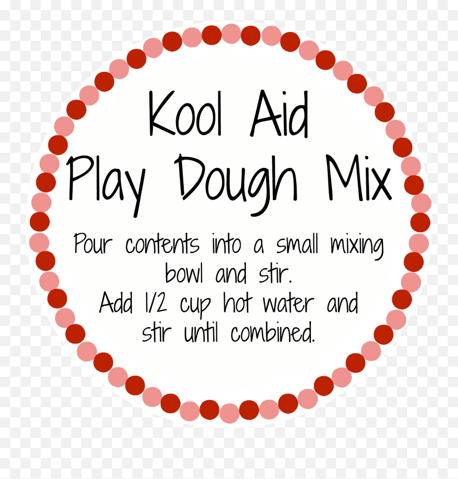 Pinspired Home Kool Aid Playdough Mix With Free Printable Emoji,Recipe Card Clipart