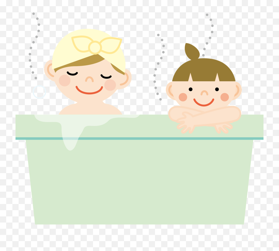 Daughter Silhouette Png - Happy Emoji,Bath Clipart