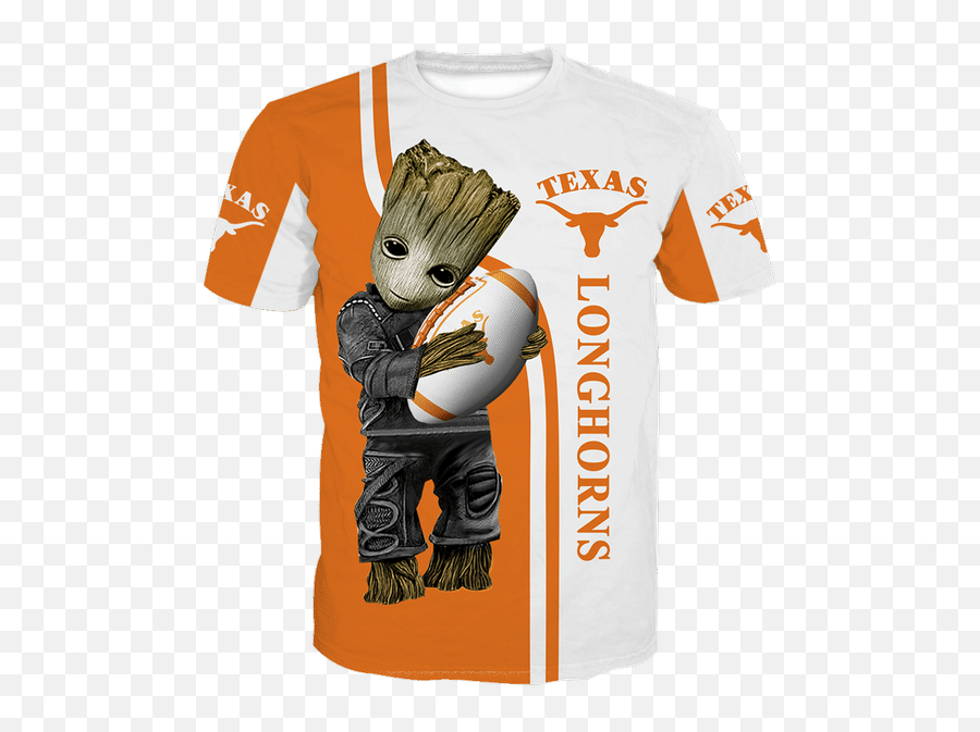 Baby Groot Texas Longhorns 3d All Over Print Hoodie Emoji,Baby Groot Transparent