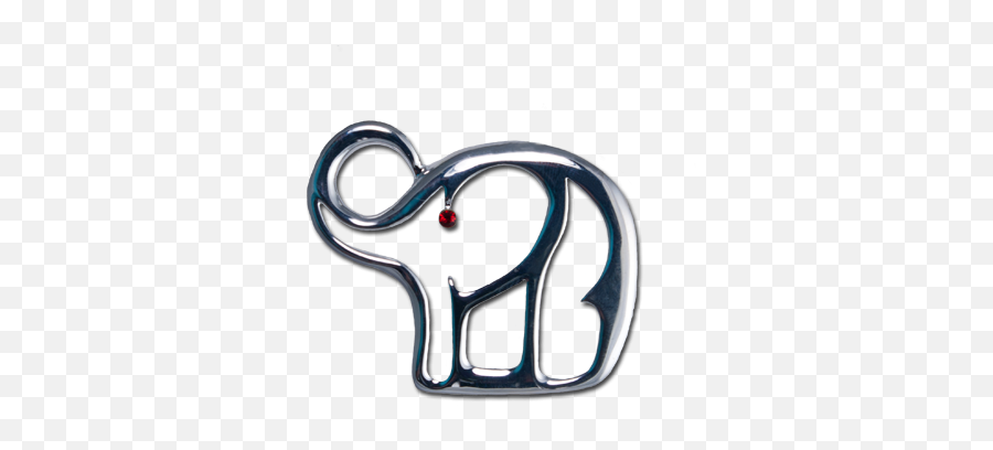Outline Elephant Pinbrooch Elephant Pin Brooch Pin Brooch - Solid Emoji,Republican Elephant Logo