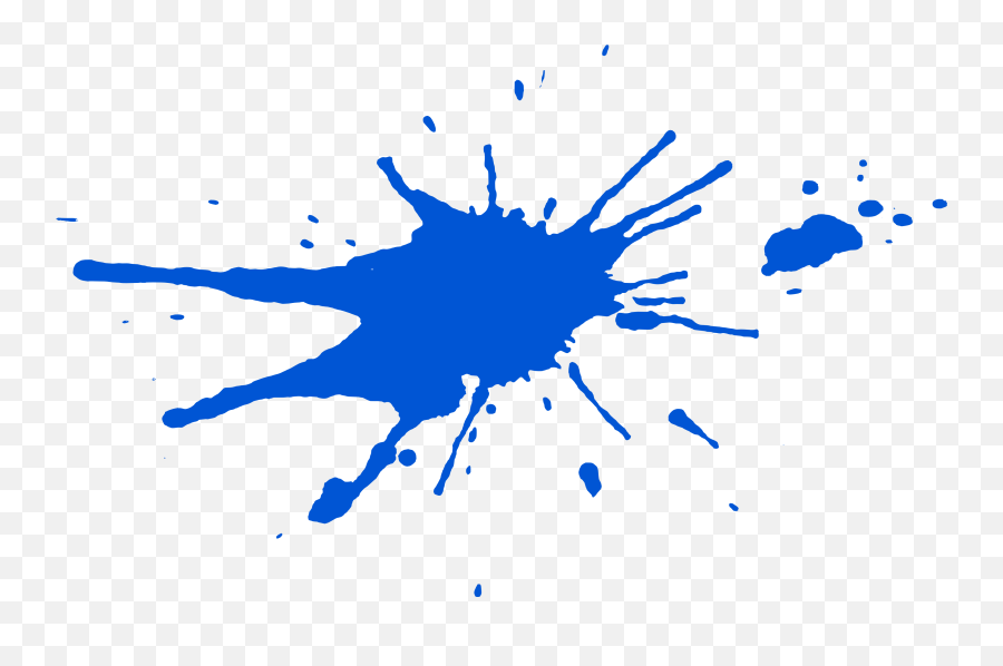 Blue Paint Splatters Transparent - Transparent Blue Paint Splatter Png Emoji,Paint Splatter Png