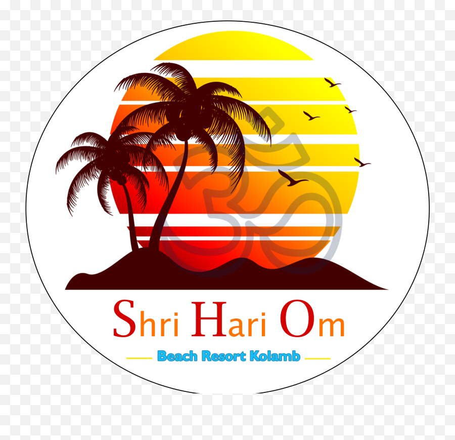 Shri Hari Om Resort - Praia Vetor Png Emoji,Sunset Logo