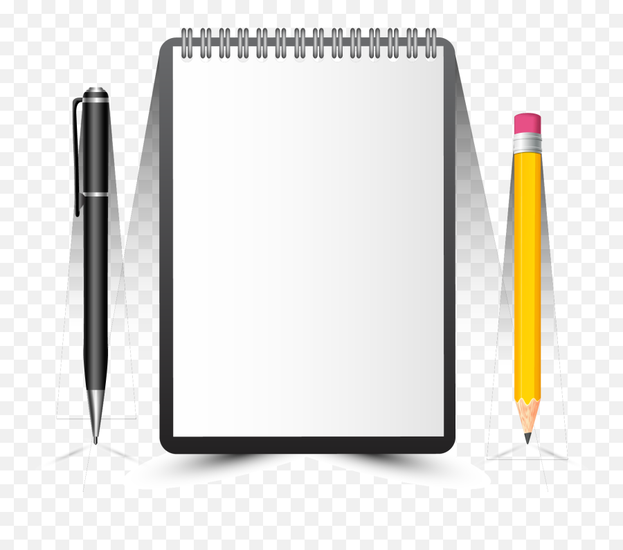 Notebook With Pencil Png U0026 Free Notebook With Pencilpng - Transparent Background Notebook And Pencil Emoji,Notebook Paper Clipart