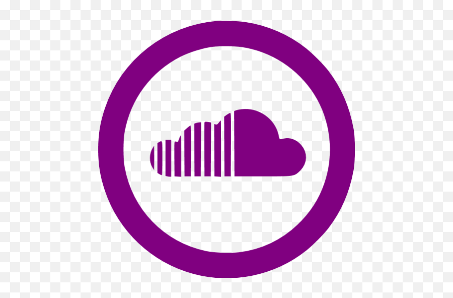 Purple Soundcloud 5 Icon - Soundcloud Icon Aesthetic Brown Emoji,Soundcloud Png